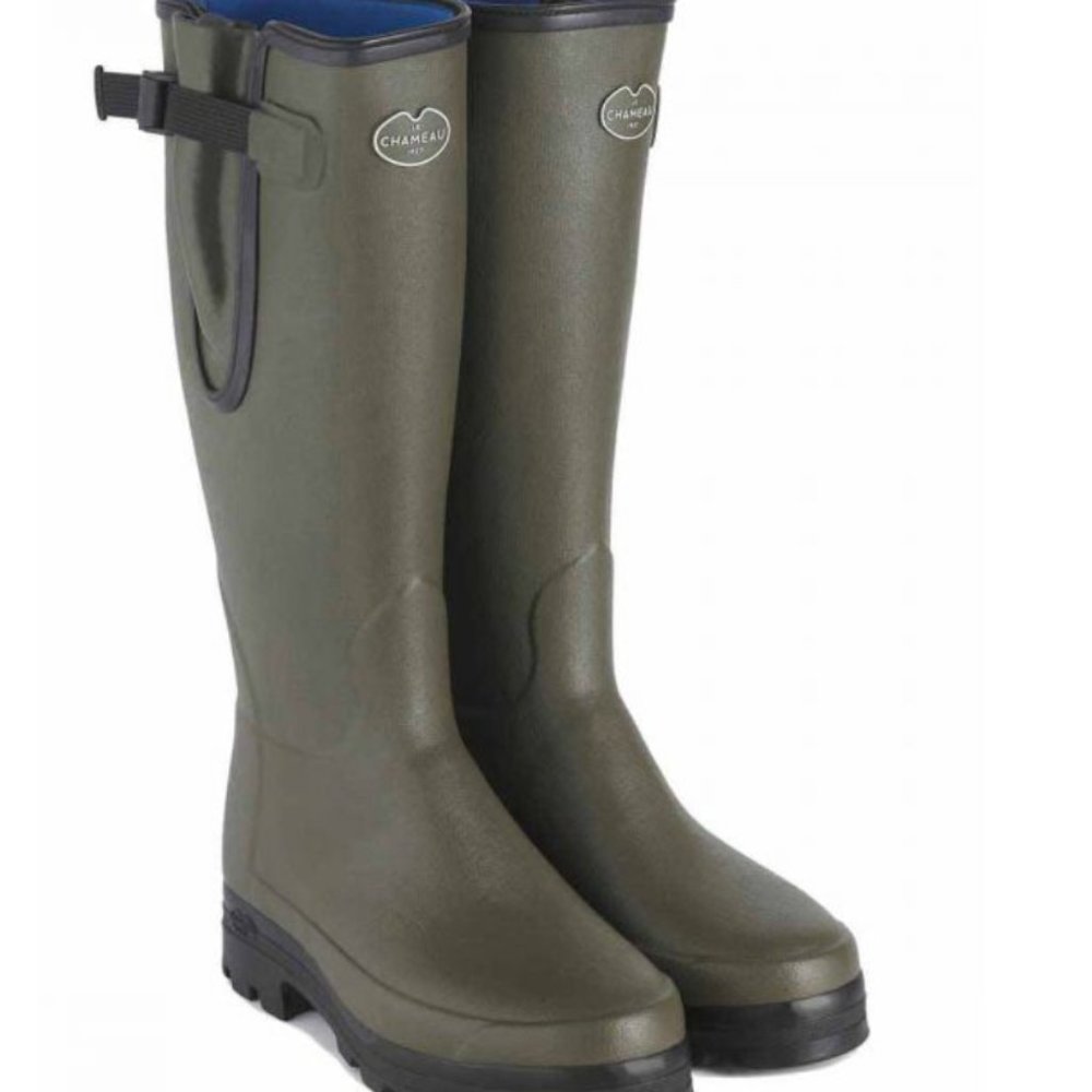 Le Chameau Women's Vierzonord Neoprene Lined Boots Size US6/EU37 Plus Boot Bag